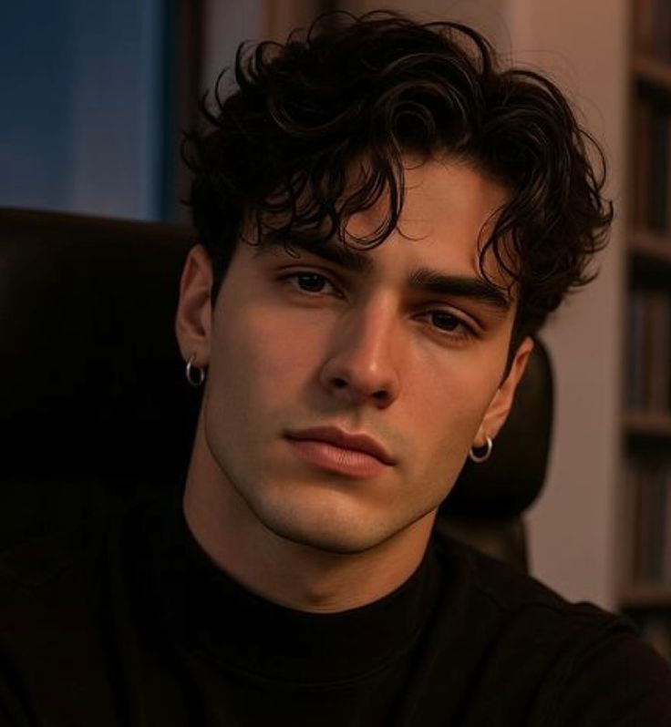 A black and white image of Erin looking into the camera and resting her arm of the seat back. 